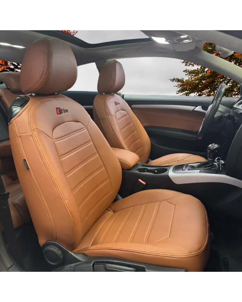 Audi A5 Coupe Araca Özel Oto Koltuk Kılıfı - 1.Kalite Deri - Görsel 6