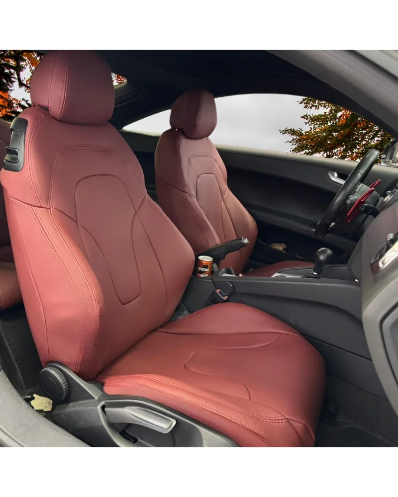 Audi TT Araca Özel Oto Koltuk Kılıfı - 1.Kalite Deri - Görsel 7