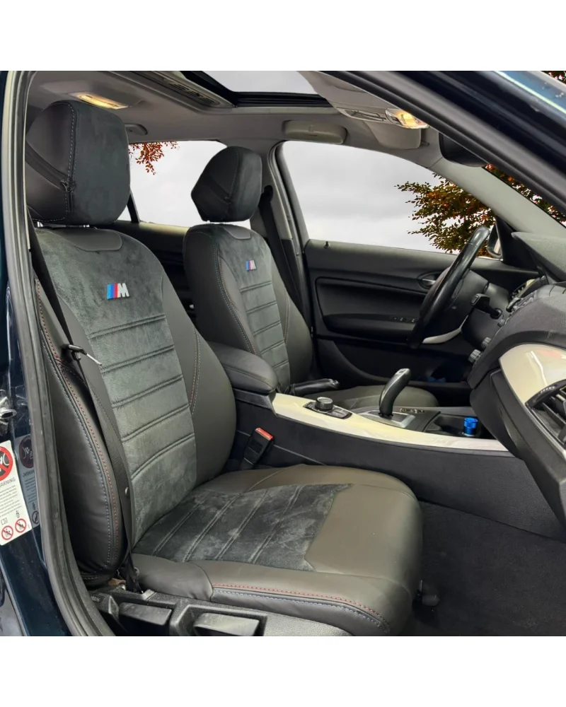 Bmw 116 Araca Özel Oto Koltuk Kılıfı - 1.Kalite Deri Tay Tüyü - Görsel 7