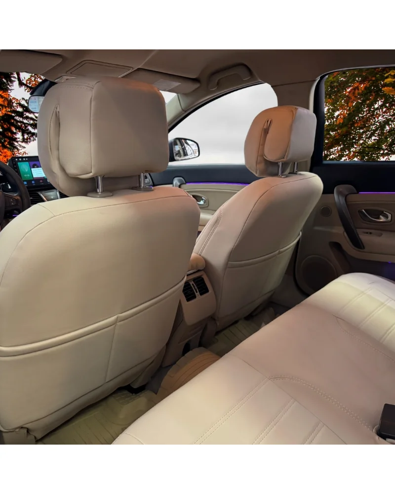 Renault Latitude Araca Özel Oto Koltuk Kılıfı - 1.Kalite Deri - Görsel 3