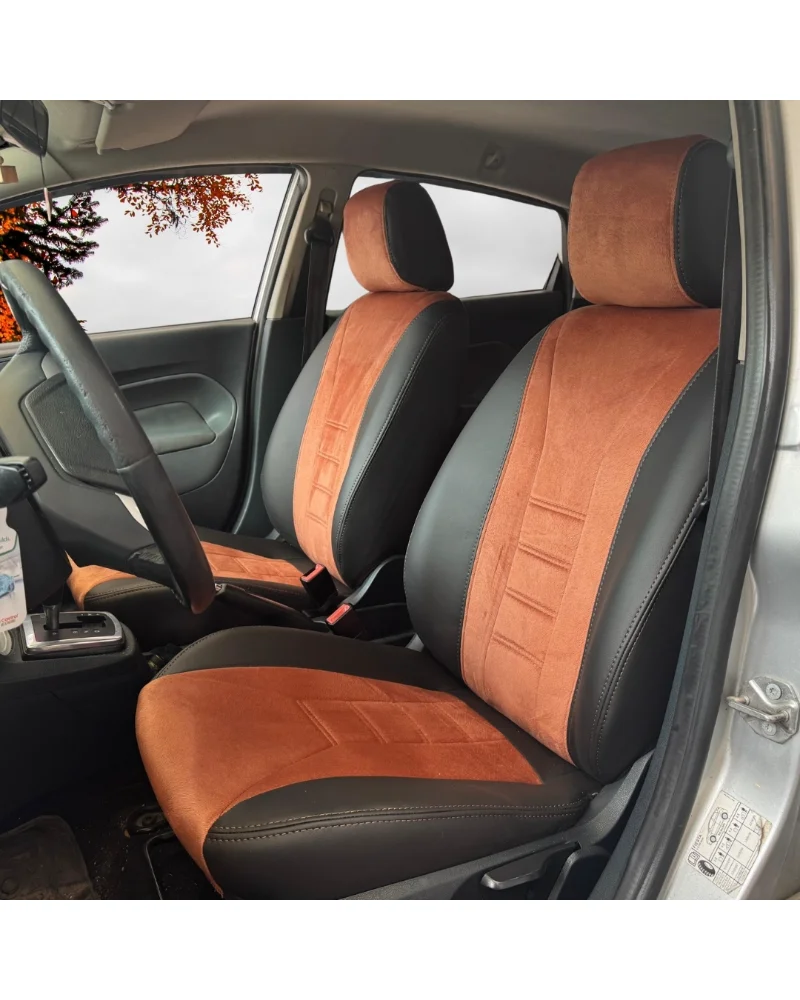 Ford Fiesta Özel Oto Koltuk Kılıfı - 1.Kalite Deri Tay Tüyü - Görsel 1