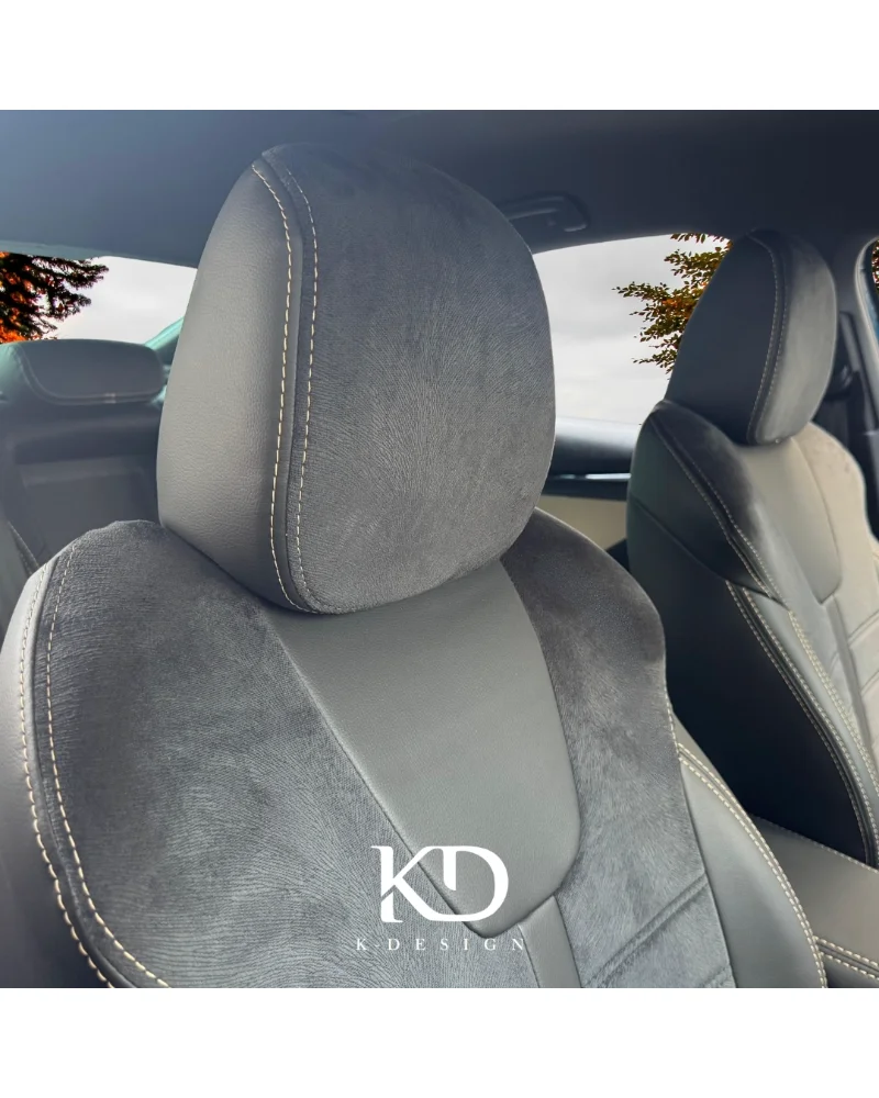 Skoda Octavia Araca Özel Oto Koltuk Kılıfı - 1.Kalite Deri Tay tüyü - Görsel 8