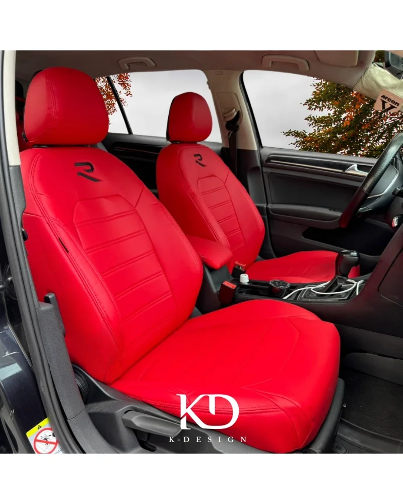 Volkswagen Golf Araca Özel Oto Koltuk Kılıfı - 1.Kalite Deri - Görsel 9