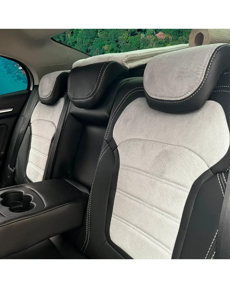 Renault Megane Araca Özel Oto Koltuk Kılıfı - 1.Kalite Deri Tay Tüyü - Görsel 6
