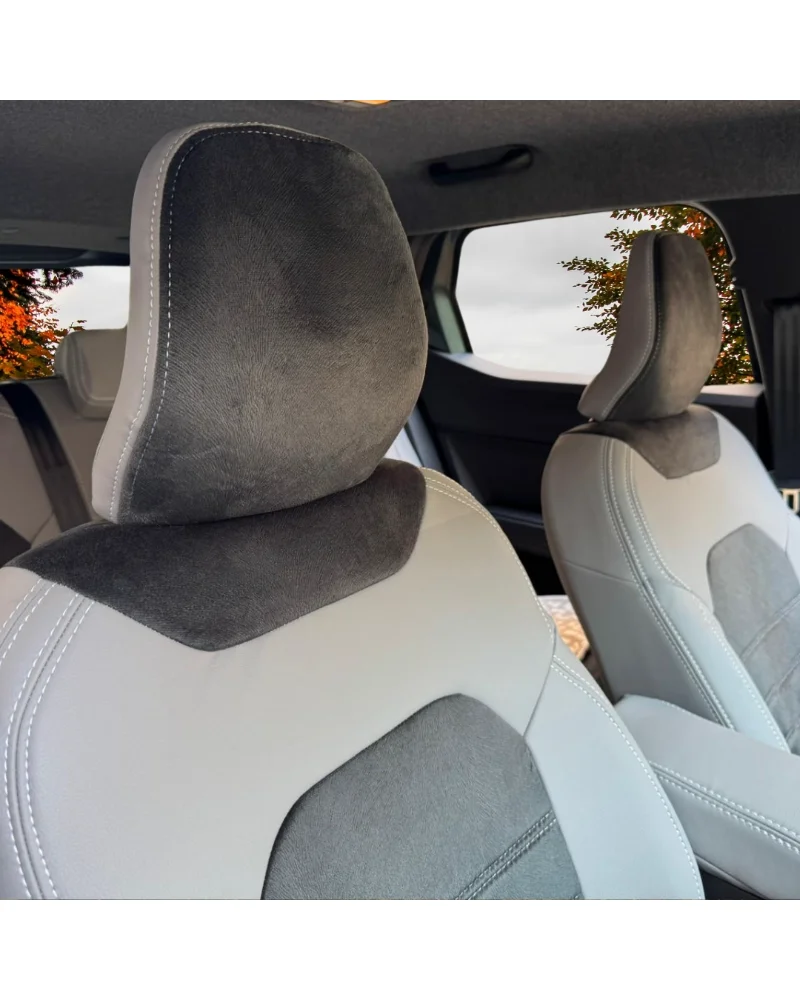 Renault Duster Araca Özel Oto Koltuk Kılıfı - 1.Kalite Deri Tay Tüyü - Görsel 8