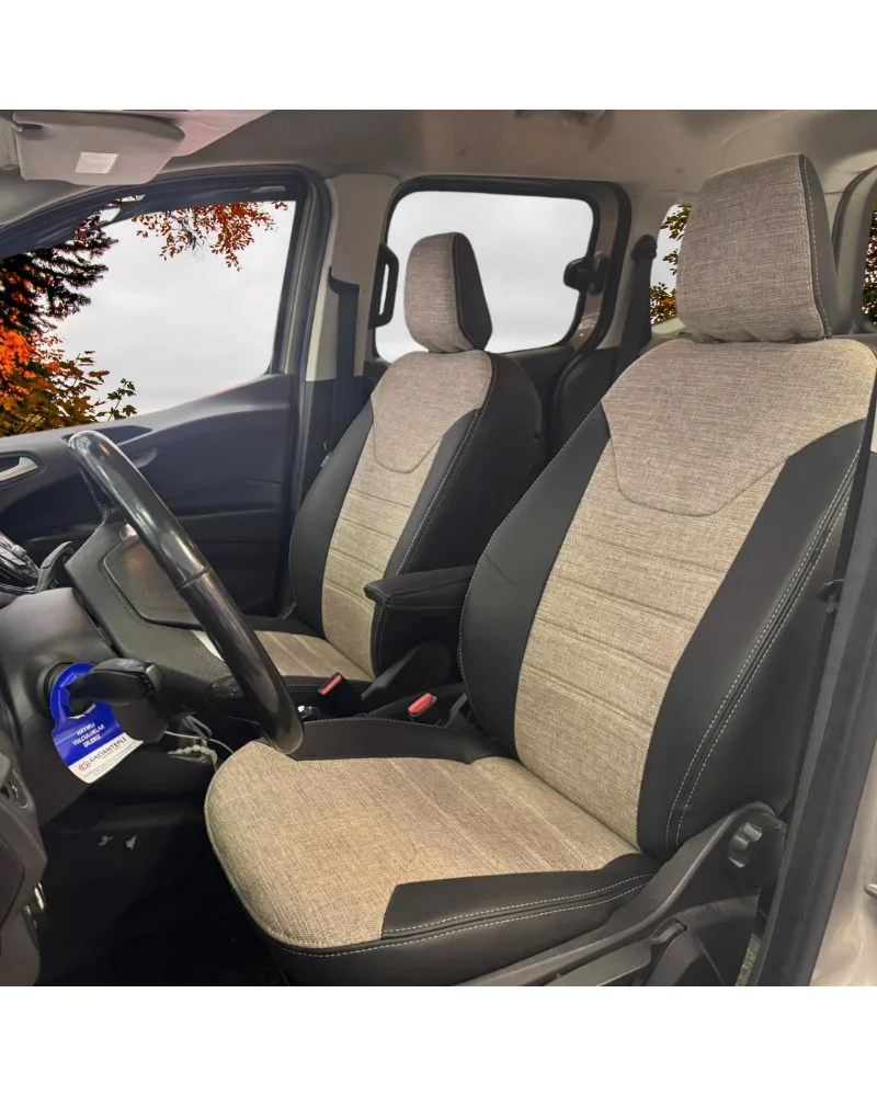 Ford Courier Özel Oto Koltuk Kılıfı - 1.Kalite Deri Keten - Görsel 1