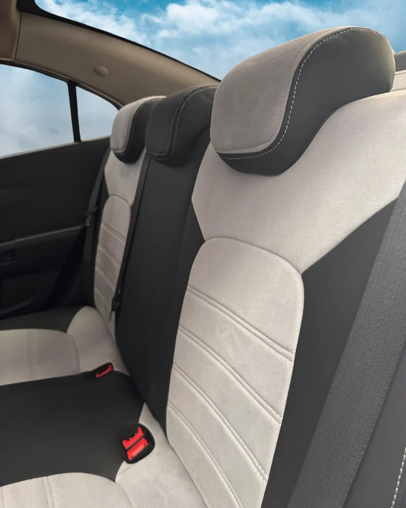 Chevrolet Aveo Özel Oto Koltuk Kılıfı - 1.Kalite Deri Alacantara - Görsel 8