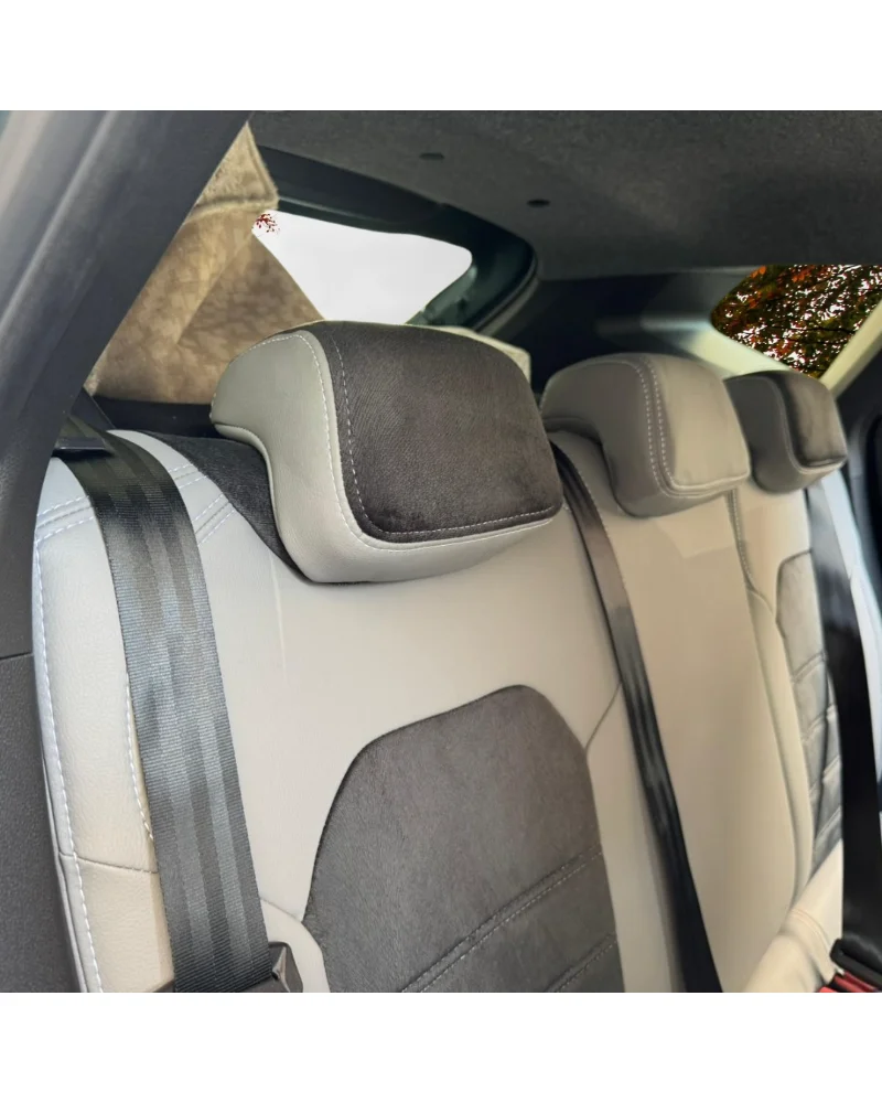Renault Duster Araca Özel Oto Koltuk Kılıfı - 1.Kalite Deri Tay Tüyü - Görsel 9