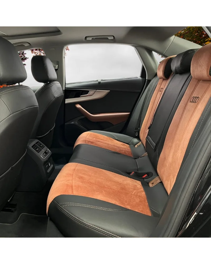 Audi A4 Araca Özel Oto Koltuk Kılıfı - 1.Kalite Deri Tay Tüyü - Görsel 4
