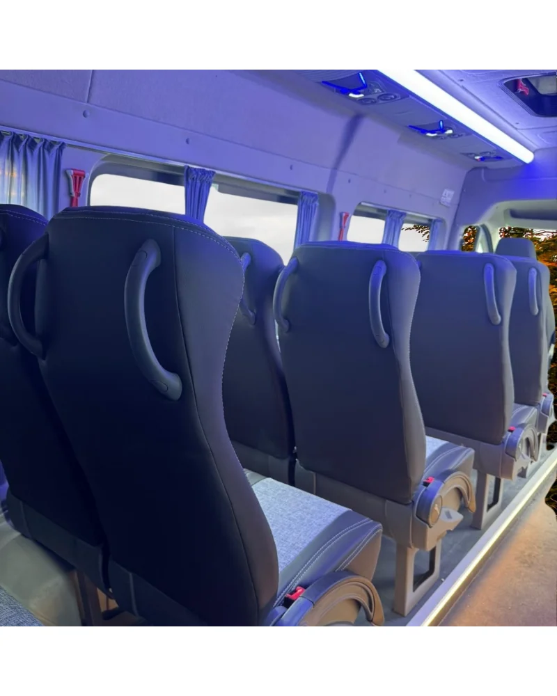Fıat Ducato 15+2 Özel Oto Koltuk Kılıfı - 1.Kalite Deri Keten - Görsel 11