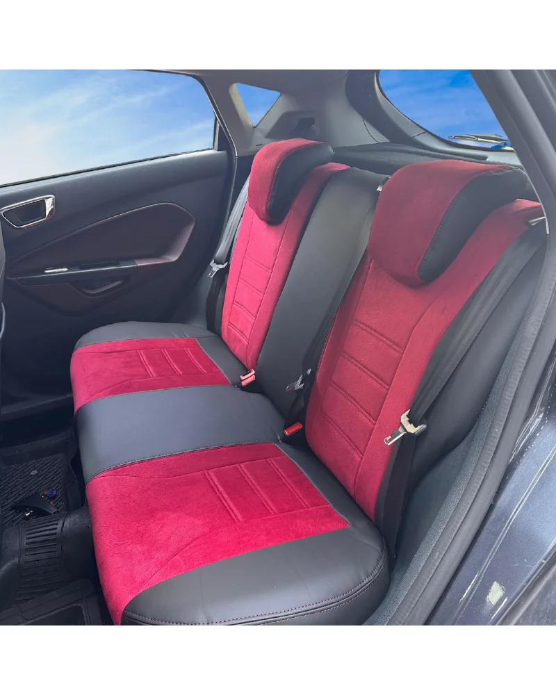 Ford Fiesta Özel Oto Koltuk Kılıfı - 1.Kalite Deri Tay Tüyü - Görsel 4