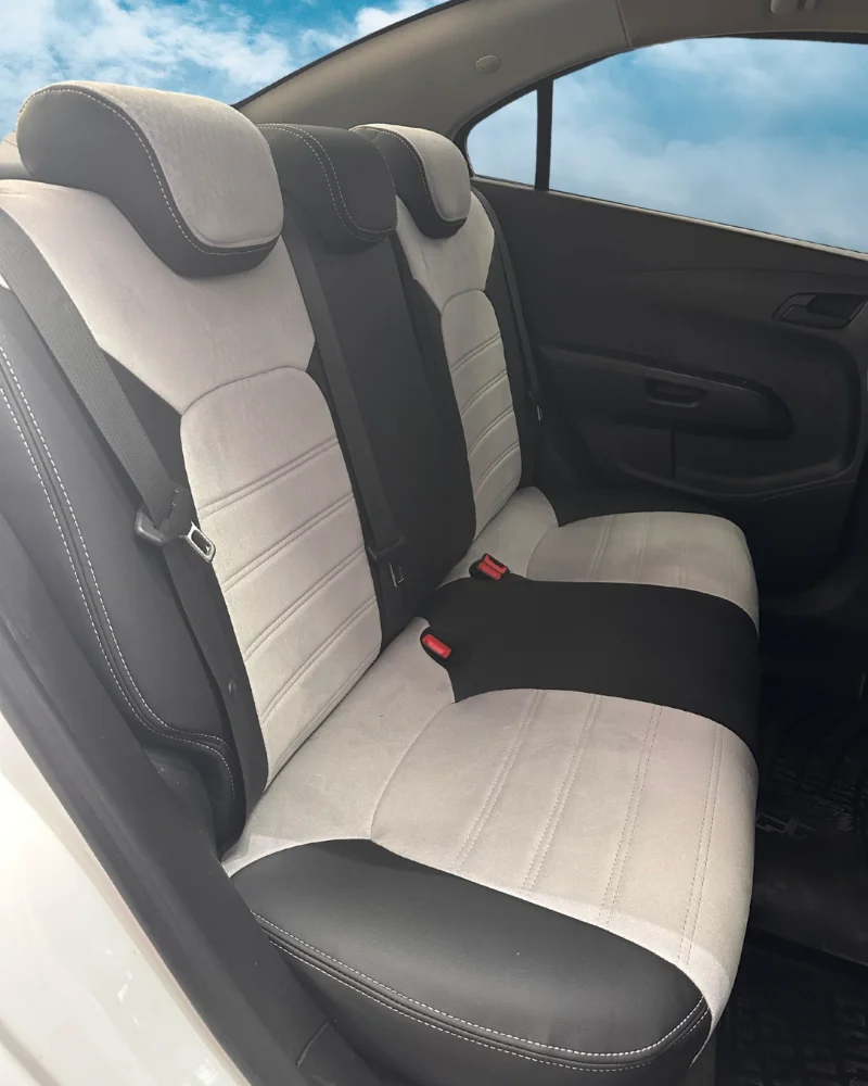 Chevrolet Aveo Özel Oto Koltuk Kılıfı - 1.Kalite Deri Alacantara - Görsel 7