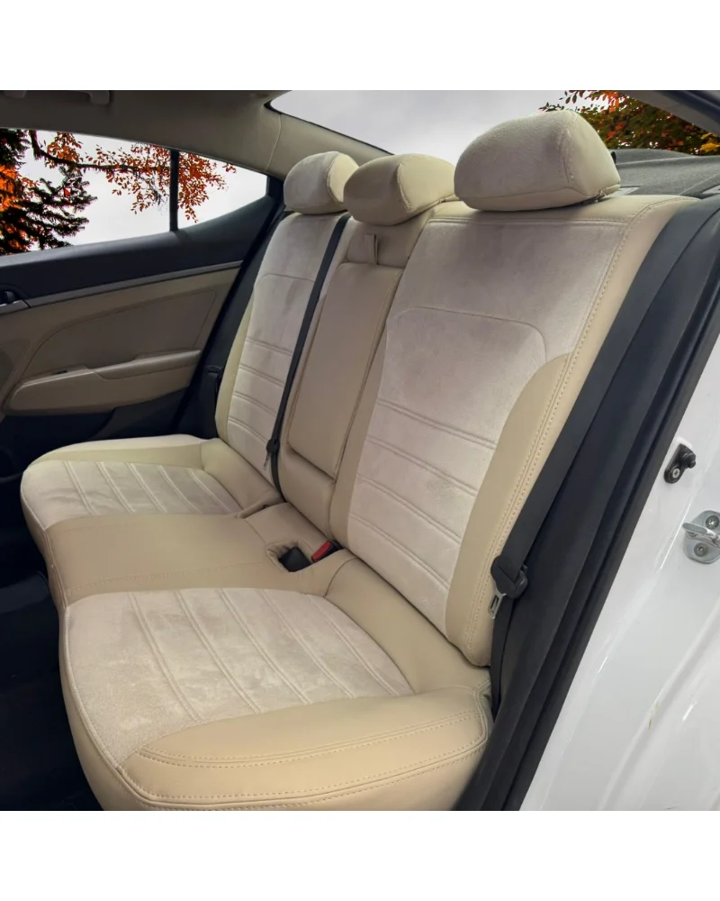 Hyundai Elantra Özel Oto Koltuk Kılıfı - 1.Kalite Deri Tay Tüyü - Görsel 4
