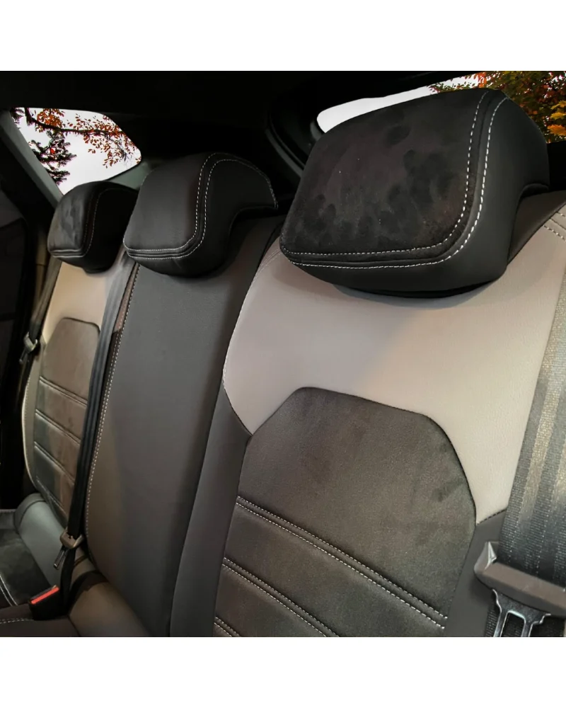 Renault Duster Araca Özel Oto Koltuk Kılıfı - 1.Kalite Deri Alacantara - Görsel 5