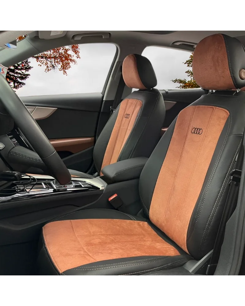Audi A4 Araca Özel Oto Koltuk Kılıfı - 1.Kalite Deri Tay Tüyü - Görsel 1