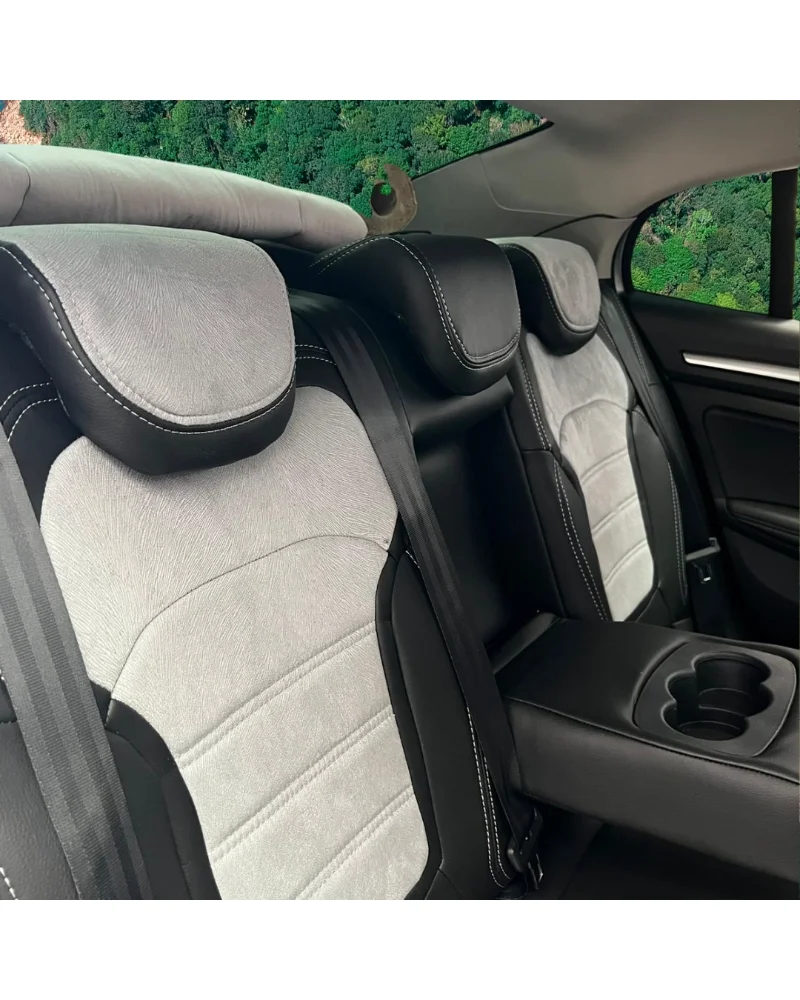 Renault Megane Araca Özel Oto Koltuk Kılıfı - 1.Kalite Deri Tay Tüyü - Görsel 8