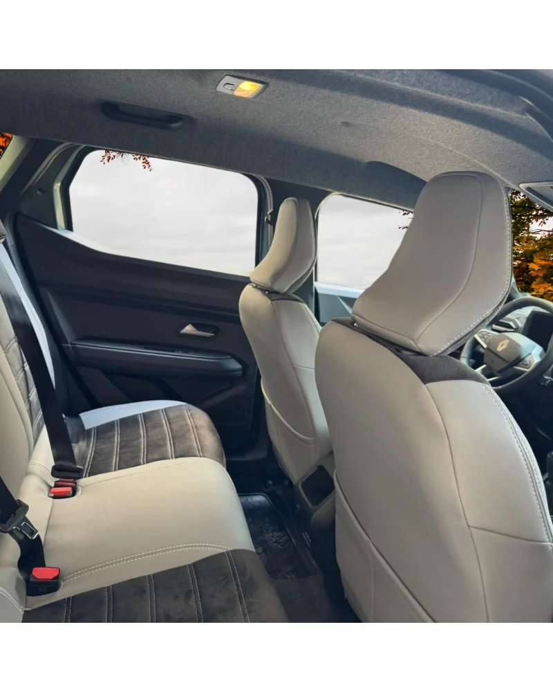 Renault Duster Araca Özel Oto Koltuk Kılıfı - 1.Kalite Deri Tay Tüyü - Görsel 6