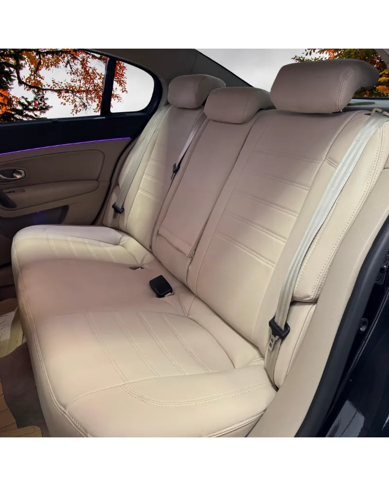 Renault Latitude Araca Özel Oto Koltuk Kılıfı - 1.Kalite Deri - Görsel 4