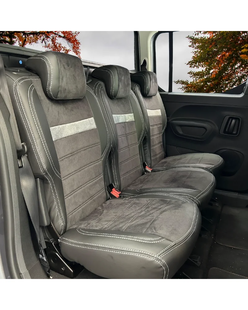Citroen Berlingo Özel Oto Koltuk Kılıfı - 1.Kalite Deri Tay Tüyü - Görsel 6
