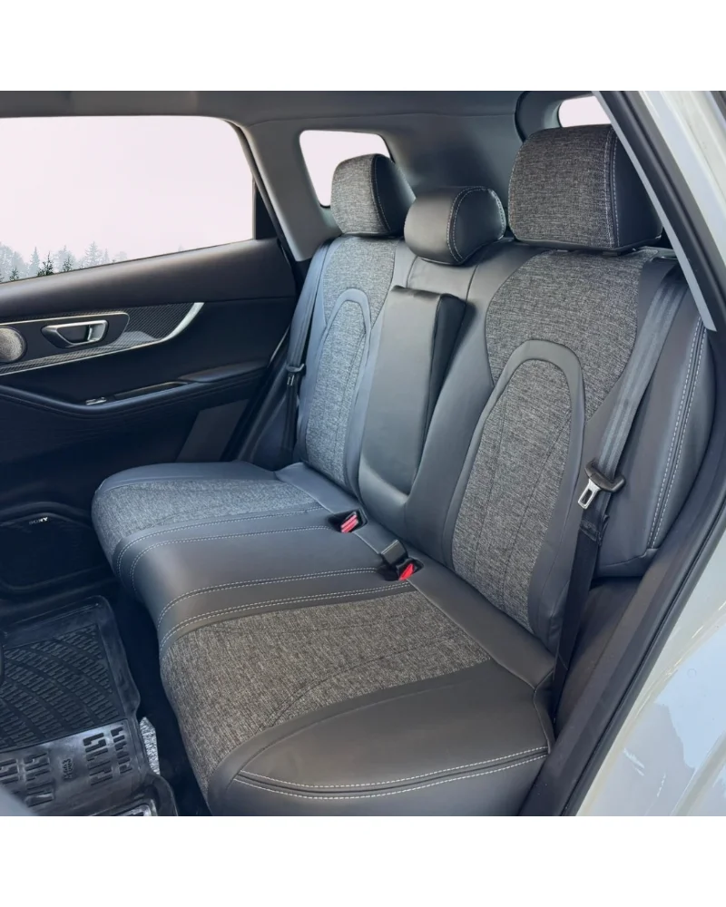 Chery Tiggo 7 Pro Araca Özel Oto Koltuk Kılıfı - 1.Kalite Deri Keten - Görsel 4